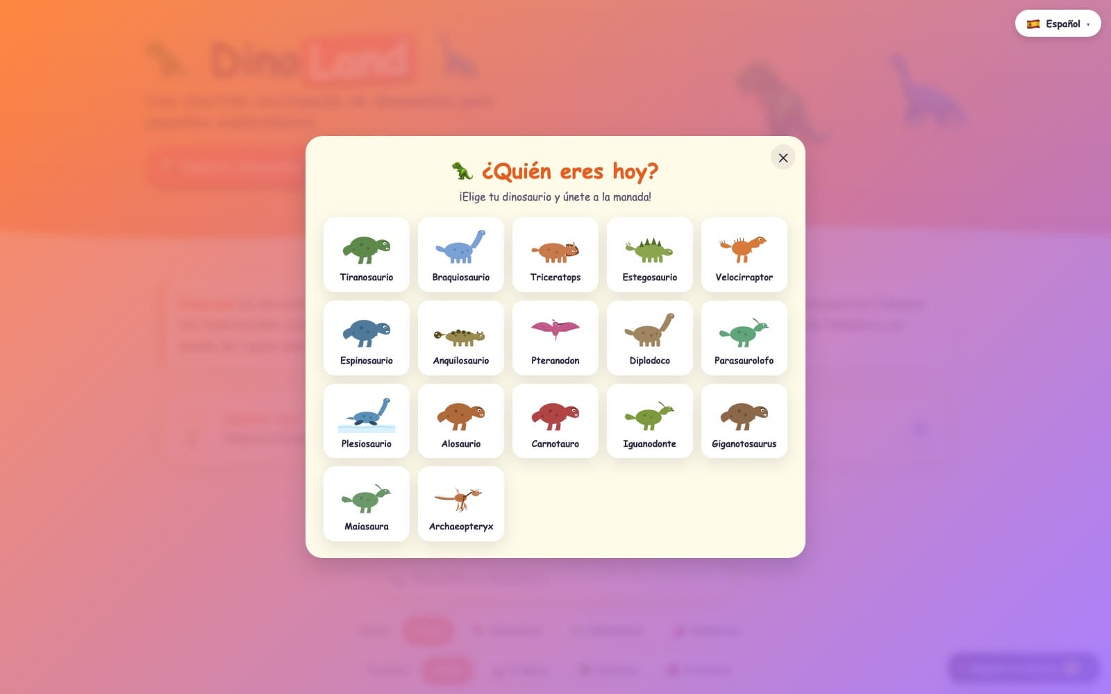 DinoLand — enciclopedia de dinosaurios