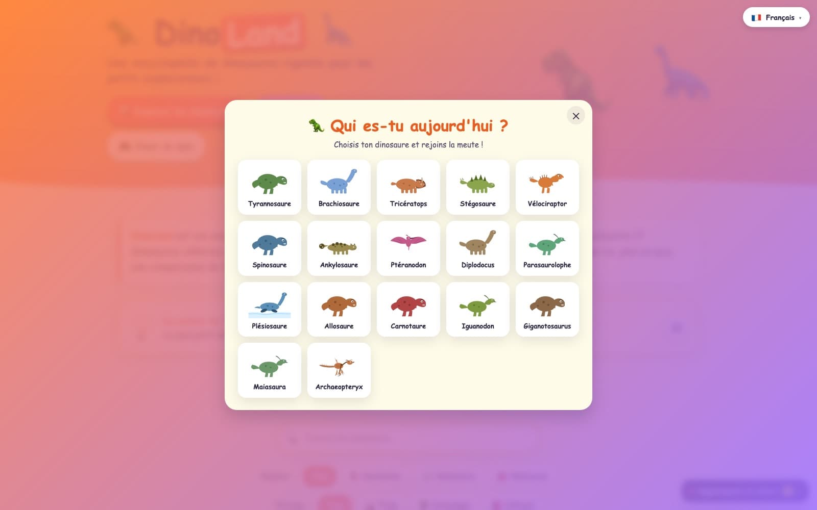 DinoLand — encyclopédie des dinosaures