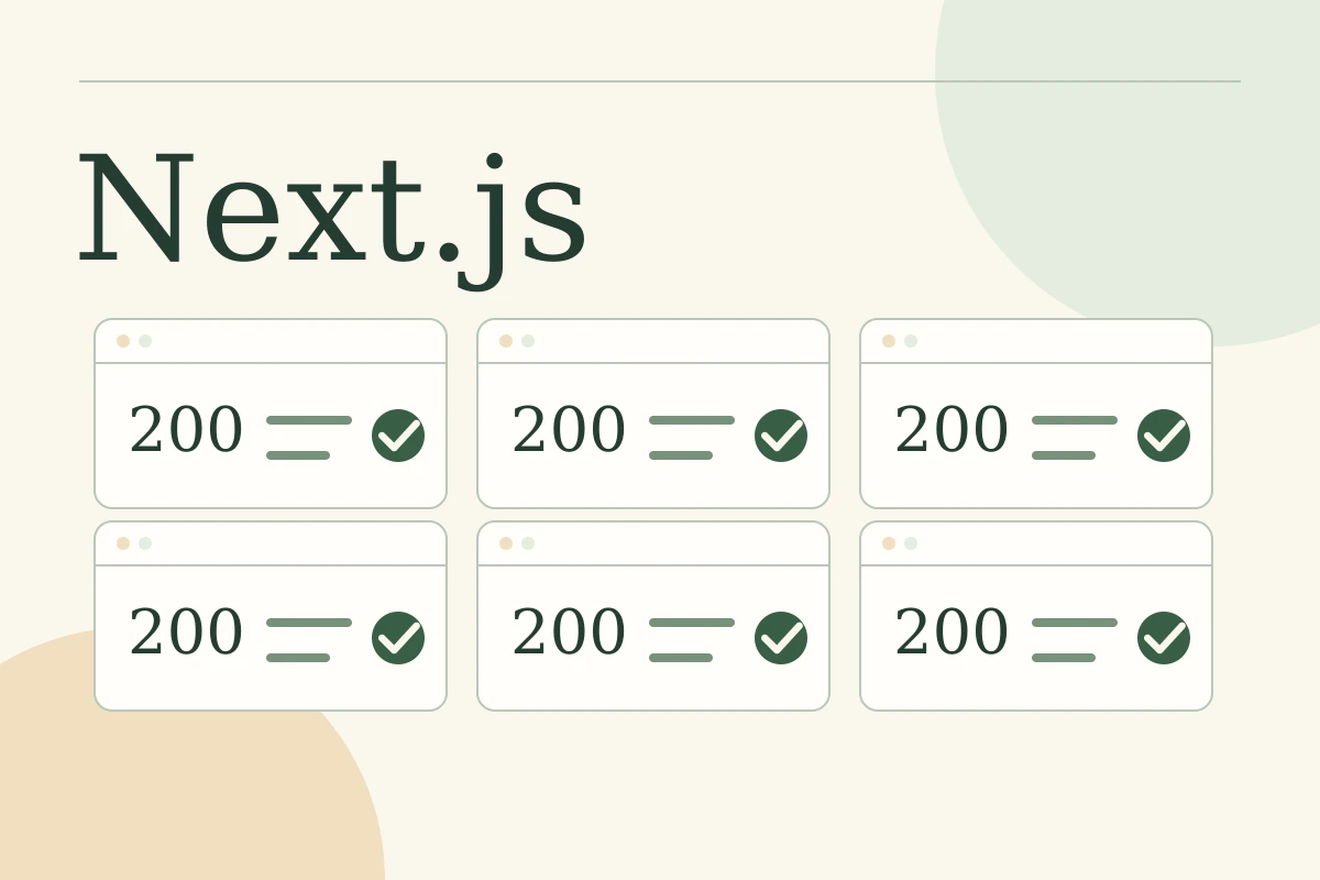 Next.js: sei pagine online di neaptide.ai, ognuna risponde HTTP 200 e supera i controlli.